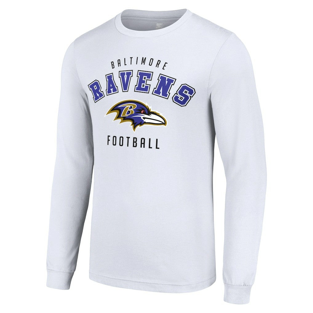 Baltimore Ravens Starter Long Sleeve T-Shirt White - NFL