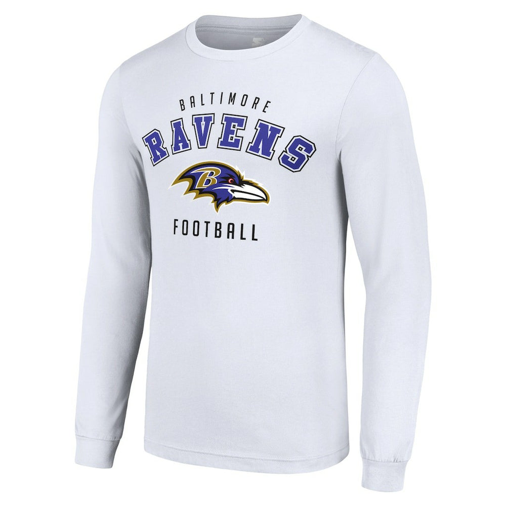 Baltimore Ravens Starter Long Sleeve T-Shirt White - NFL