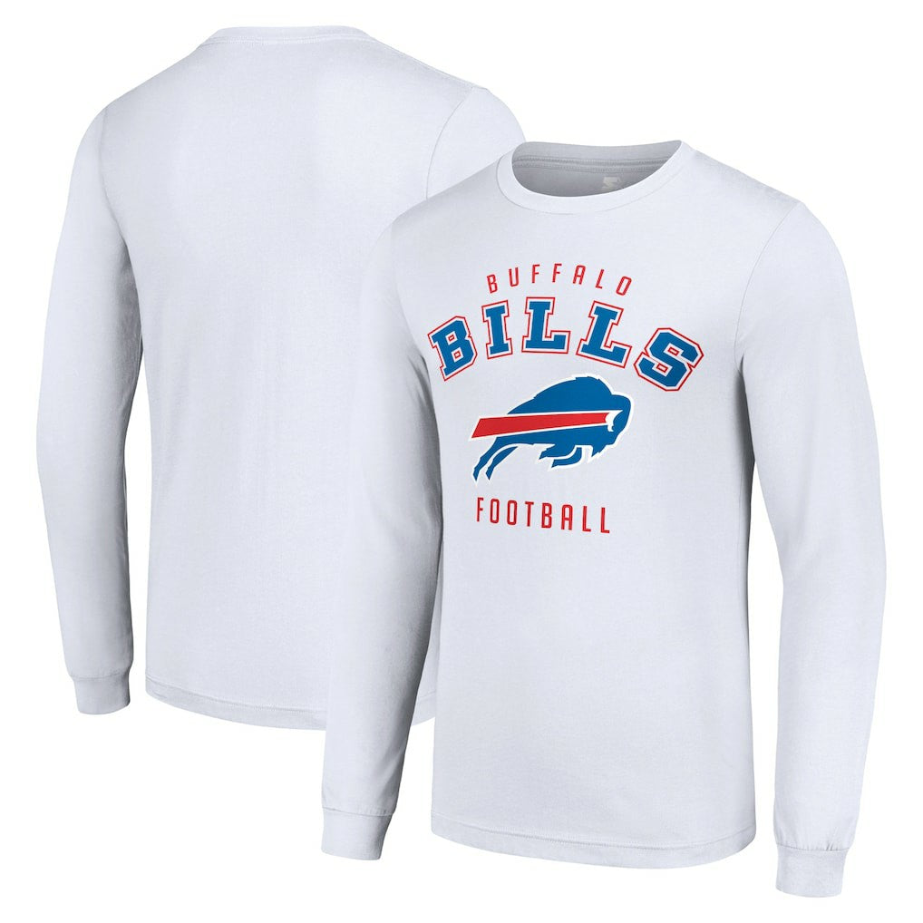 Buffalo Bills Starter Long Sleeve T-Shirt White - NFL