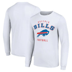 Buffalo Bills Starter Long Sleeve T-Shirt White - NFL
