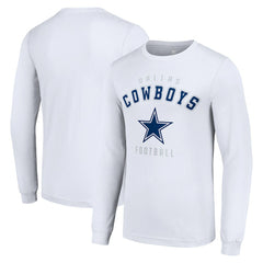 Dallas Cowboys Starter Long Sleeve T-Shirt White - NFL
