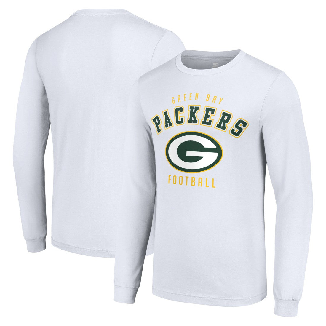 Green Bay Packers Starter Long Sleeve T-Shirt White - NFL