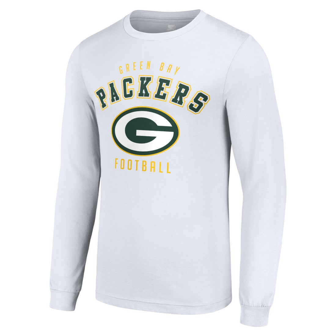 Green Bay Packers Starter Long Sleeve T-Shirt White - NFL