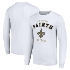 New Orleans Saints Starter Long Sleeve T-Shirt White - NFL
