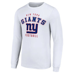 New York Giants Starter Long Sleeve T-Shirt White - NFL