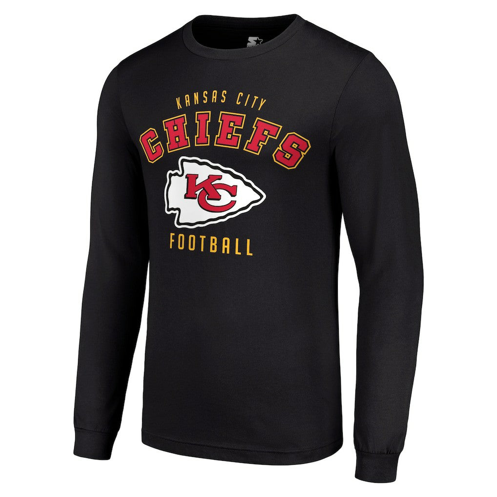 Kansas City Chiefs Starter Long Sleeve T-Shirt Black - NFL
