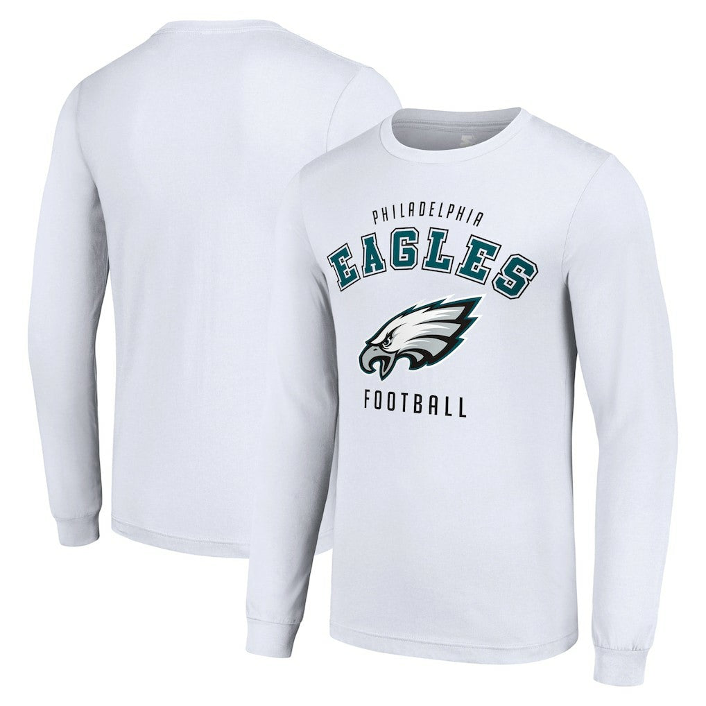 Philadelphia Eagles Starter Long Sleeve T-Shirt White - NFL