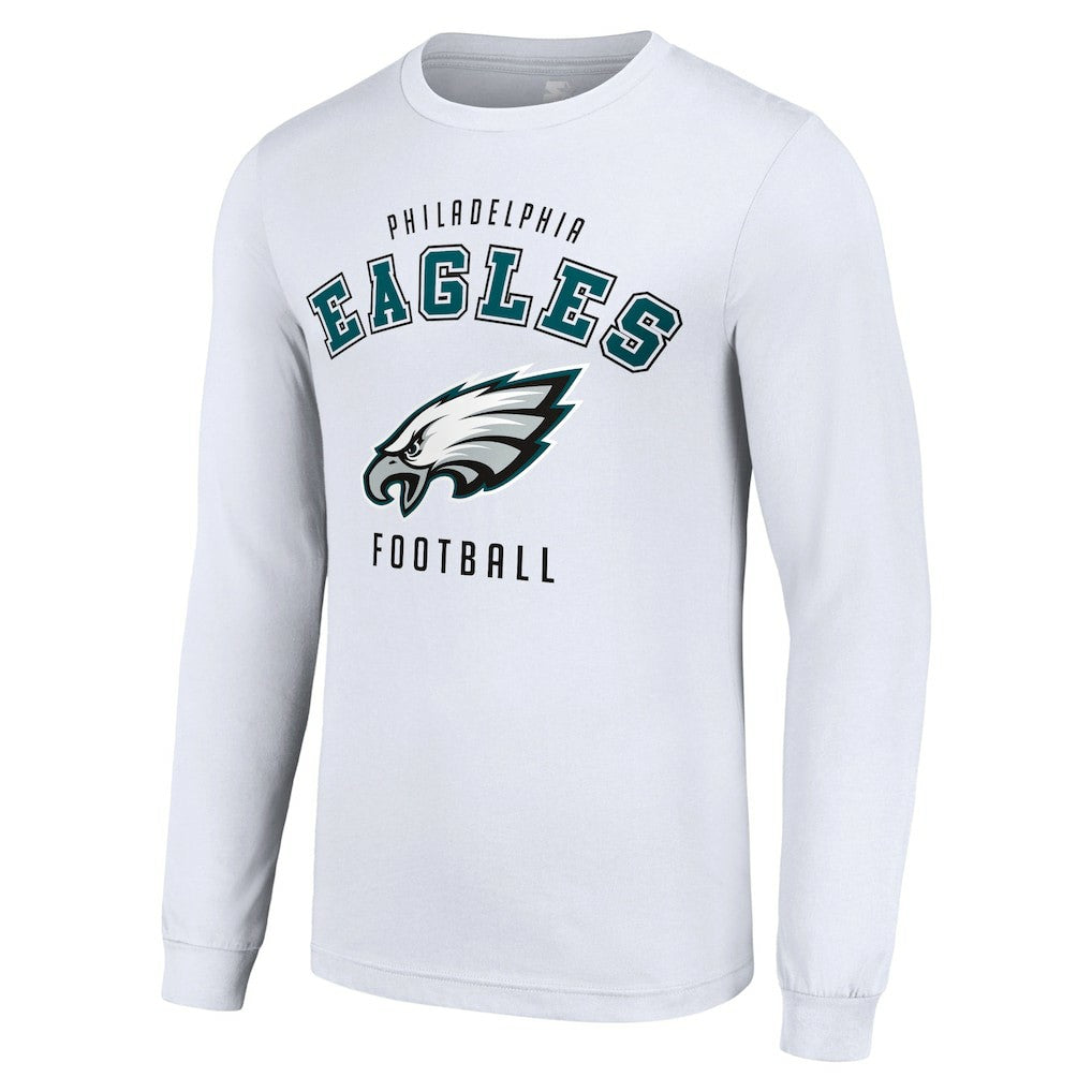 Philadelphia Eagles Starter Long Sleeve T-Shirt White - NFL