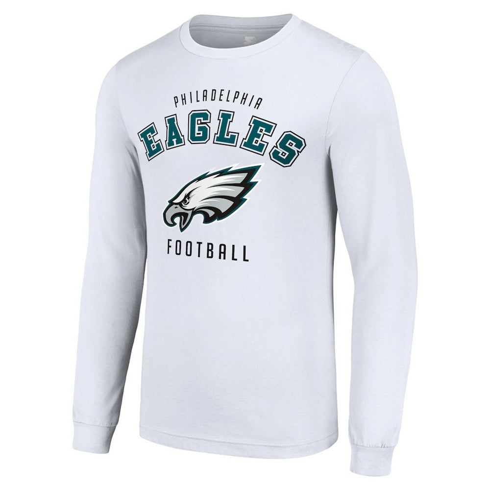 Philadelphia Eagles Starter Long Sleeve T-Shirt White - NFL