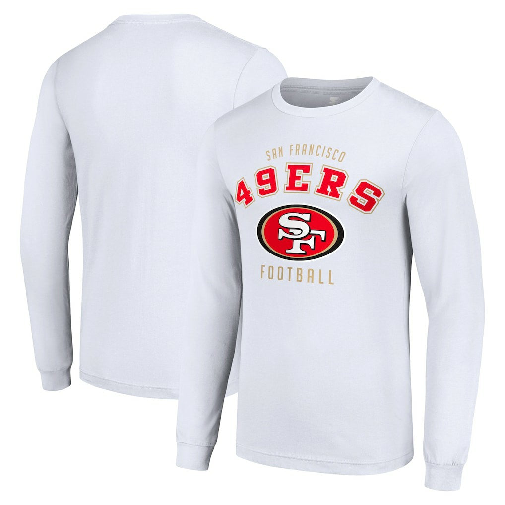 San Francisco 49ers Starter Long Sleeve T-Shirt White - NFL