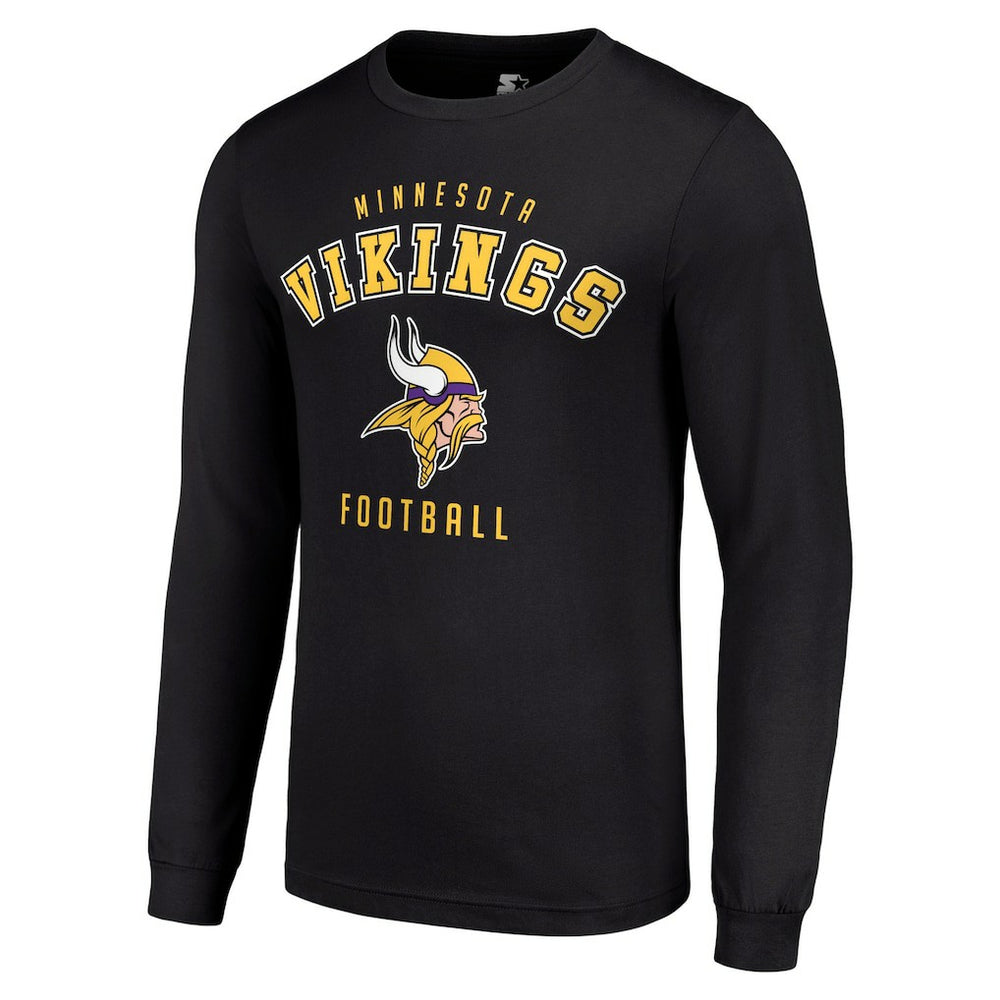 Minnesota Vikings Starter Long Sleeve T-Shirt Black - NFL