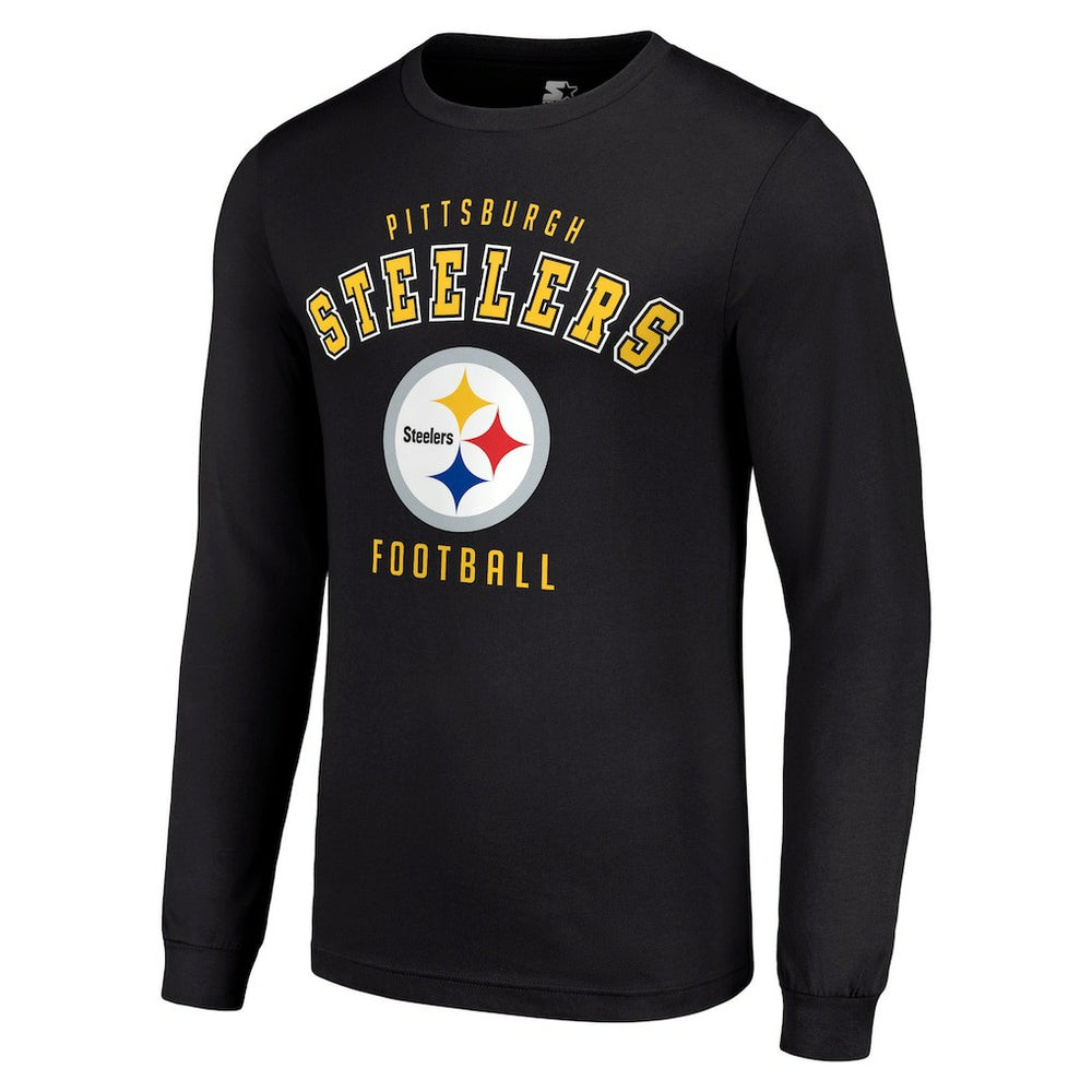 Pittsburgh Steelers Starter Long Sleeve T-Shirt Black - NFL