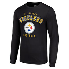 Pittsburgh Steelers Starter Long Sleeve T-Shirt Black - NFL
