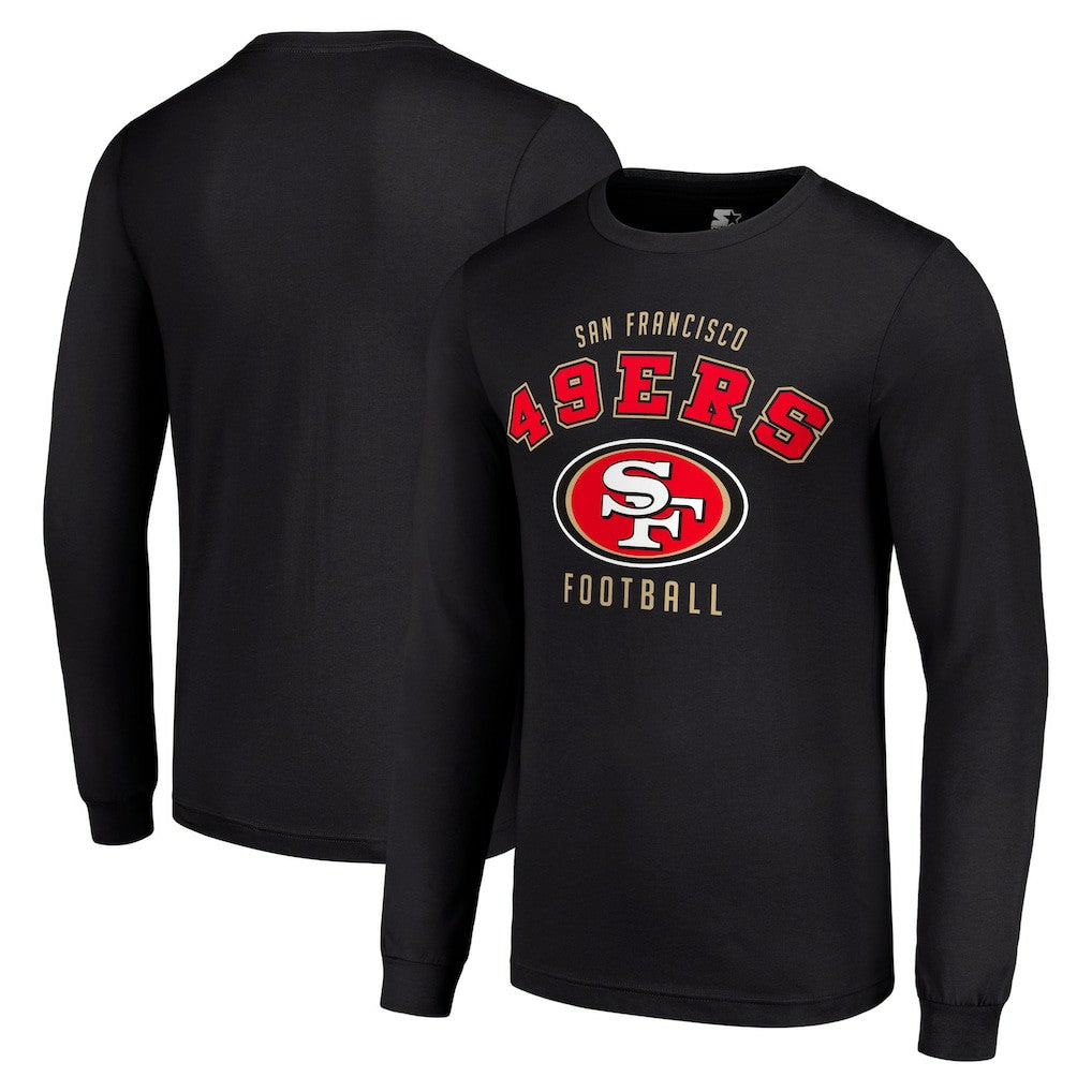 San Francisco 49ers Starter Long Sleeve T-Shirt Black - NFL