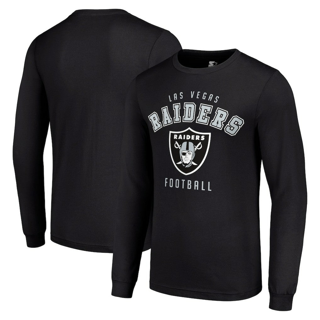 Las Vegas Raiders Starter Long Sleeve T-Shirt Black - NFL