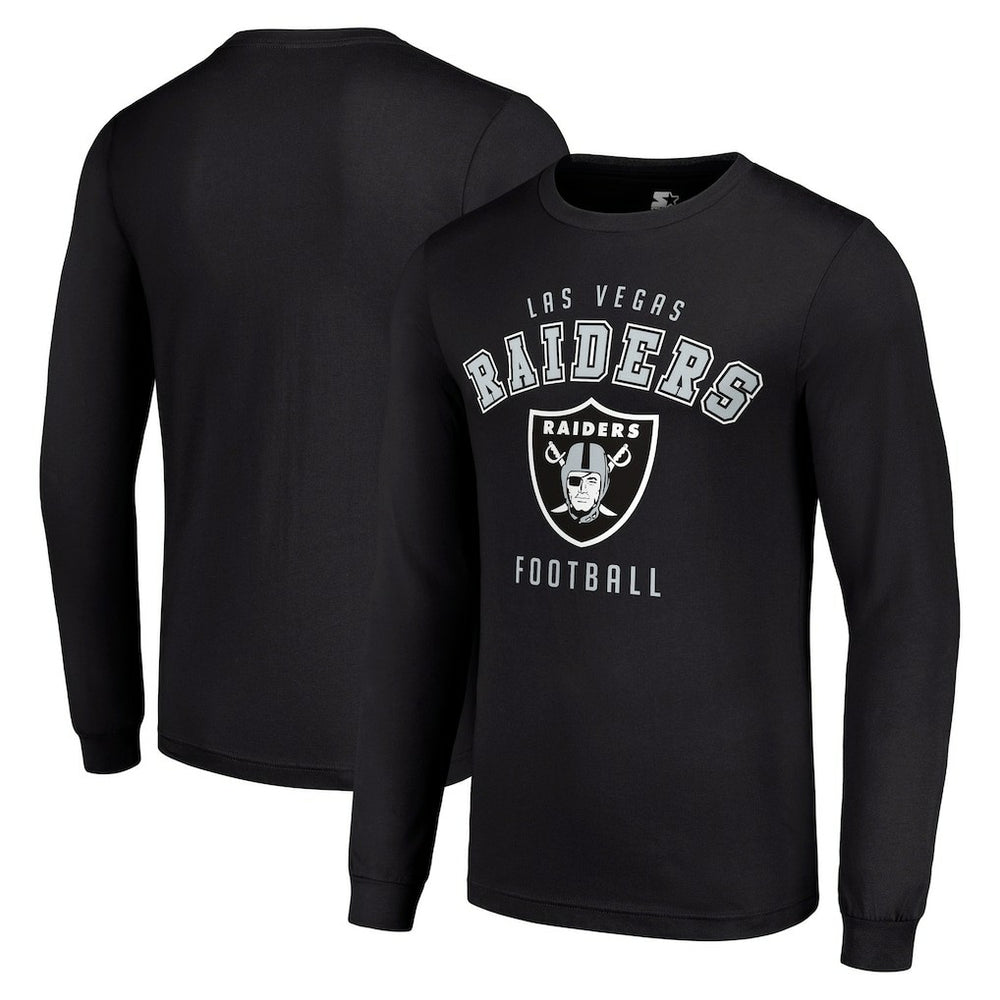 Las Vegas Raiders Starter Long Sleeve T-Shirt Black - NFL