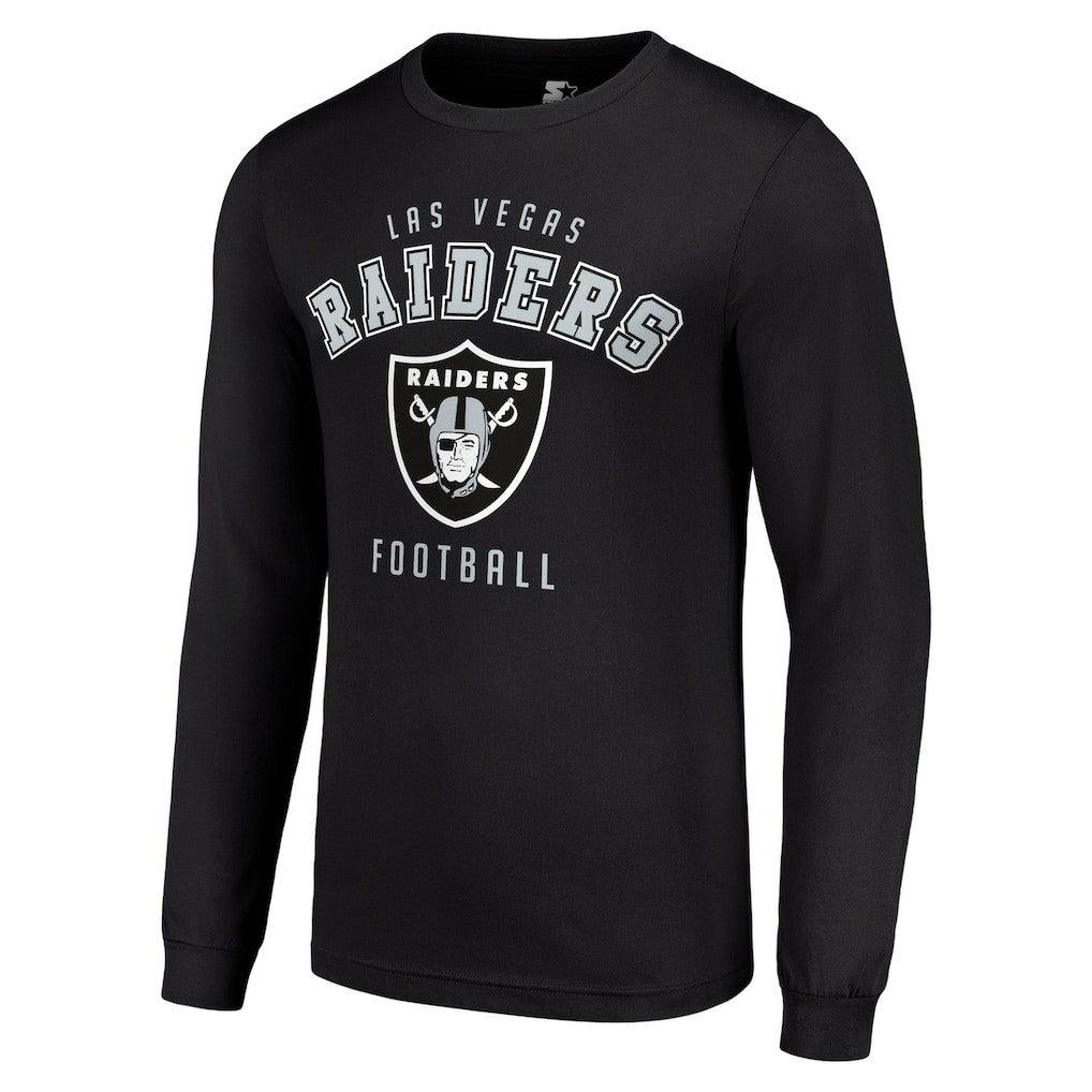 Las Vegas Raiders Starter Long Sleeve T-Shirt Black - NFL