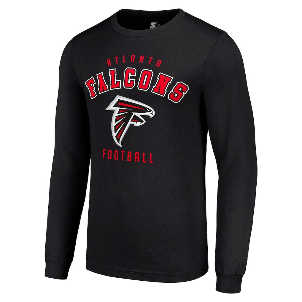Atlanta Falcons Starter Long Sleeve T-Shirt Black - NFL