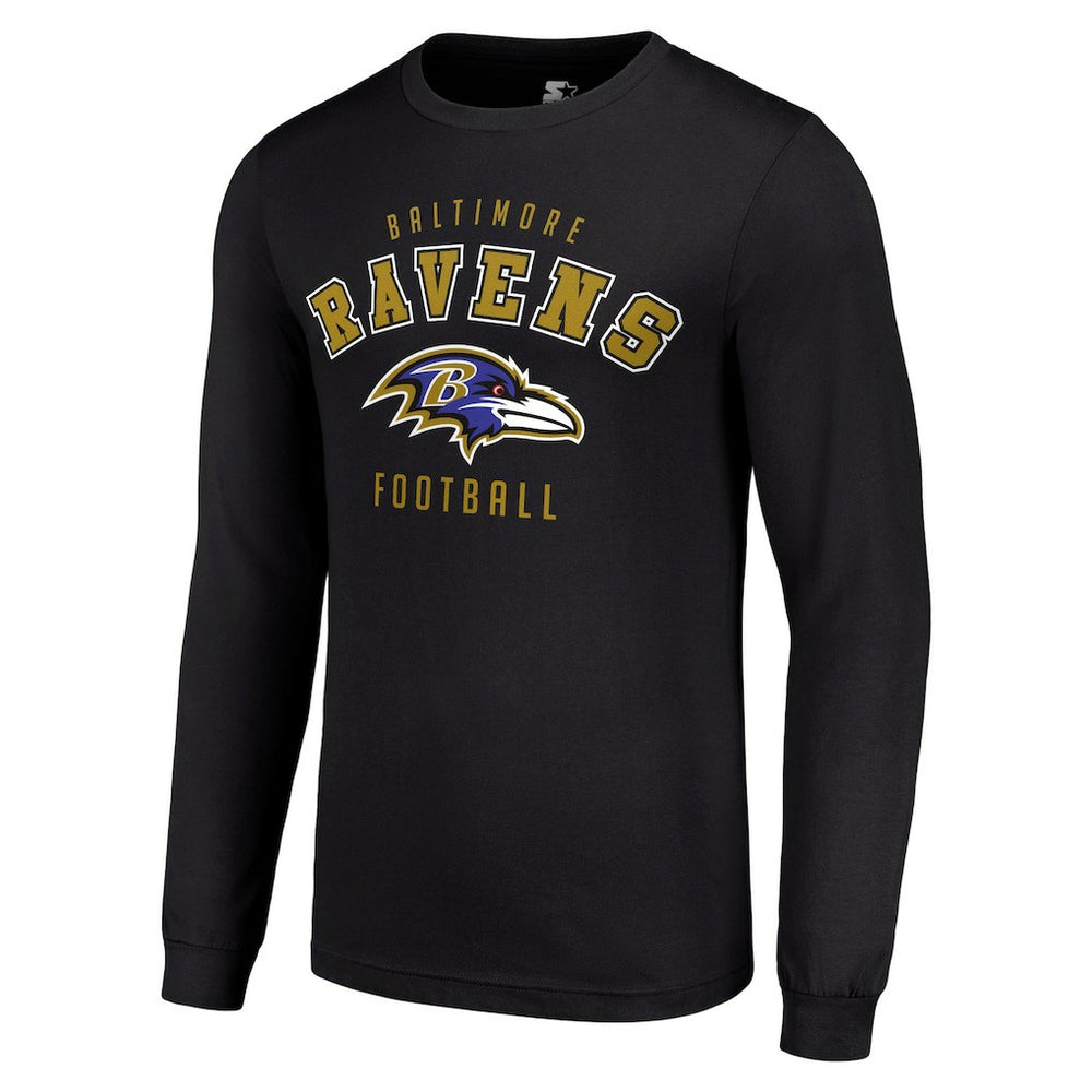 Baltimore Ravens Starter Long Sleeve T-Shirt Black - NFL