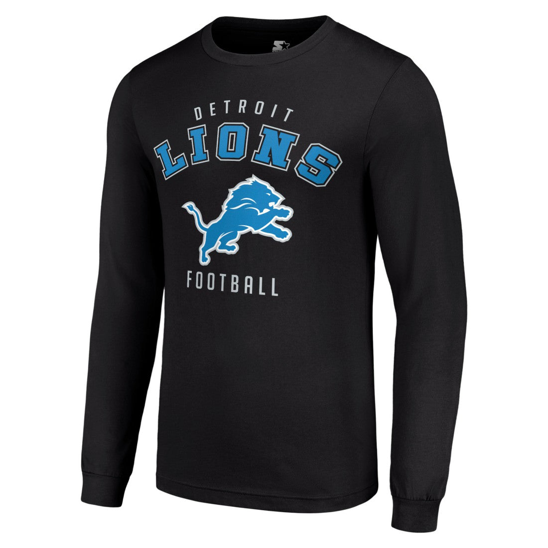 Detroit Lions Starter Long Sleeve T-Shirt Black - NFL