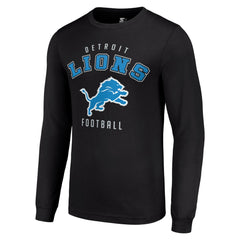 Detroit Lions Starter Long Sleeve T-Shirt Black - NFL