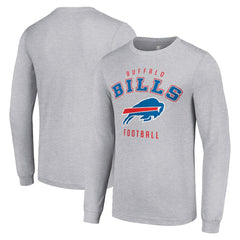 Buffalo Bills Starter Long Sleeve T-Shirt Heather Gray - NFL