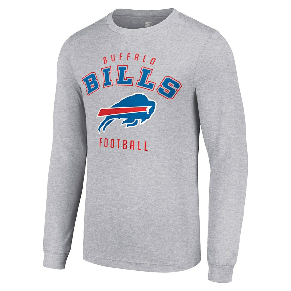 Buffalo Bills Starter Long Sleeve T-Shirt Heather Gray - NFL
