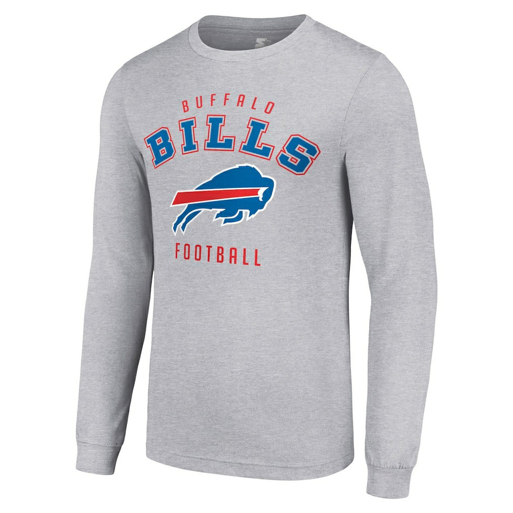 Buffalo Bills Starter Long Sleeve T-Shirt Heather Gray - NFL