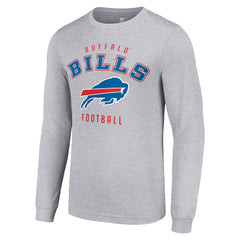 Buffalo Bills Starter Long Sleeve T-Shirt Heather Gray - NFL