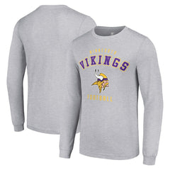 Minnesota Vikings Starter Long Sleeve T-Shirt Heather Gray - NFL