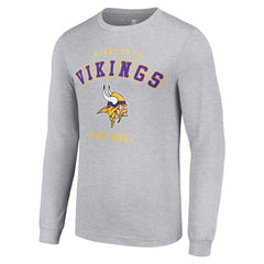 Minnesota Vikings Starter Long Sleeve T-Shirt Heather Gray - NFL