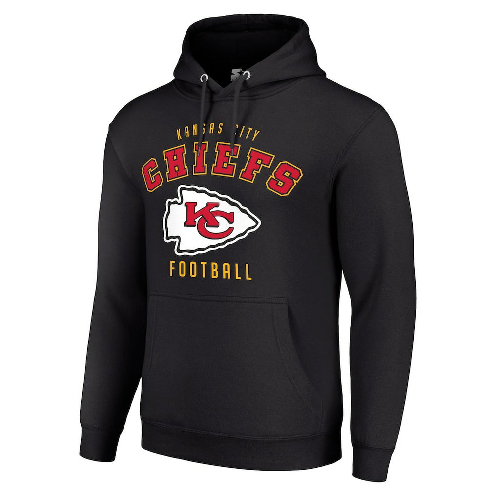 Kansas City Chiefs Starter Unisex Logo Pullover Hoodie Black - NFL
