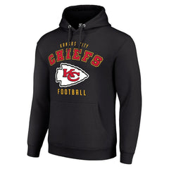 Kansas City Chiefs Starter Unisex Logo Pullover Hoodie Black - NFL