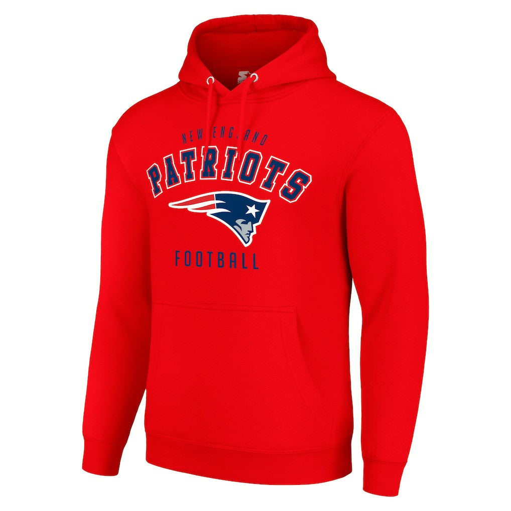 New England Patriots Starter Unisex Logo Pullover Hoodie Red - NFL