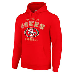 San Francisco 49ers Starter Unisex Logo Pullover Hoodie Scarlet - NFL