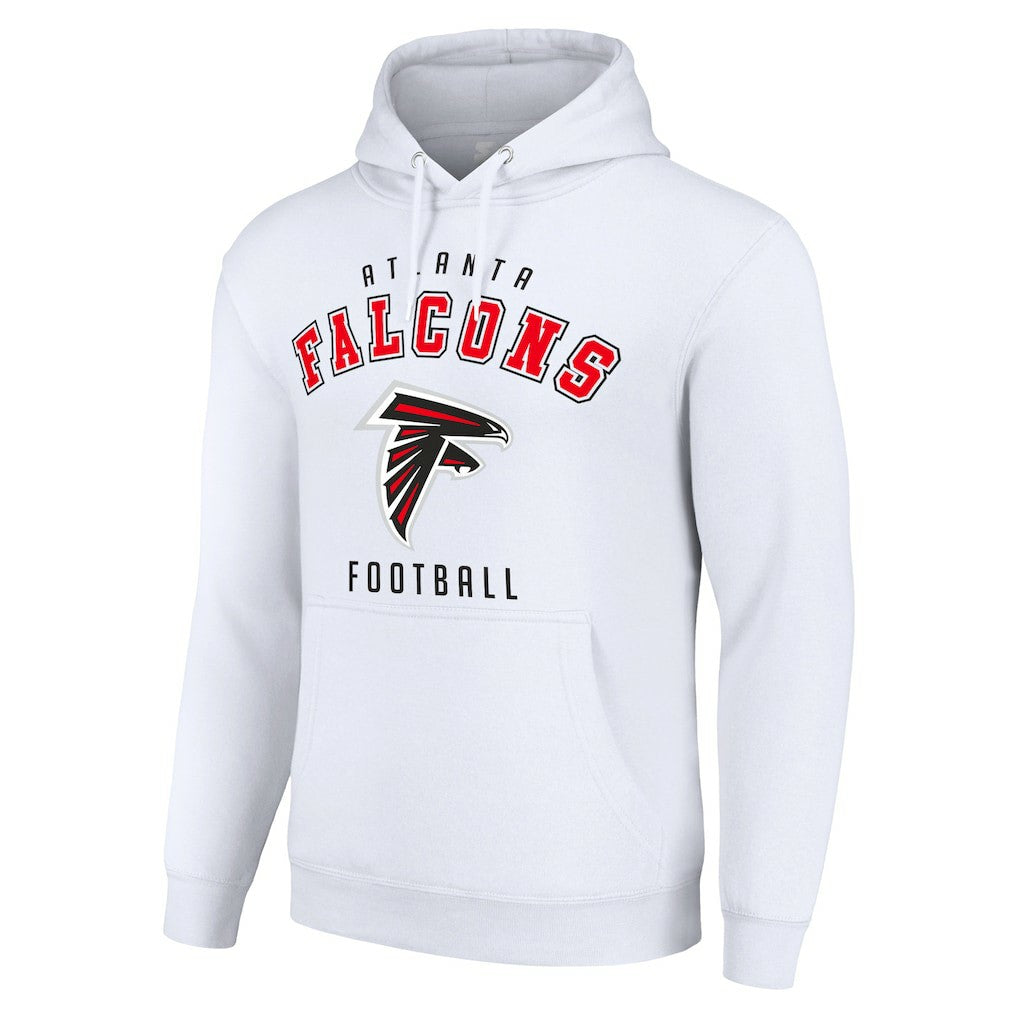Atlanta Falcons Starter Unisex Logo Pullover Hoodie White - NFL