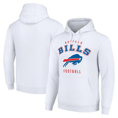 Buffalo Bills Starter Unisex Logo Pullover Hoodie White - NFL