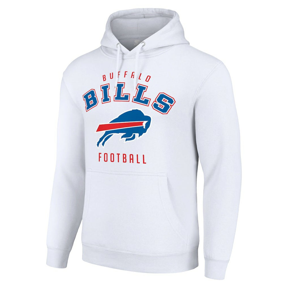 Buffalo Bills Starter Unisex Logo Pullover Hoodie White - NFL