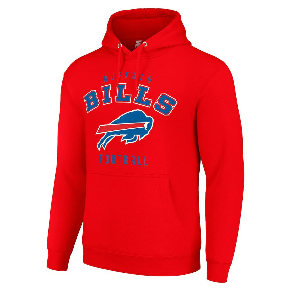 Buffalo Bills Starter Unisex Logo Pullover Hoodie Red - NFL