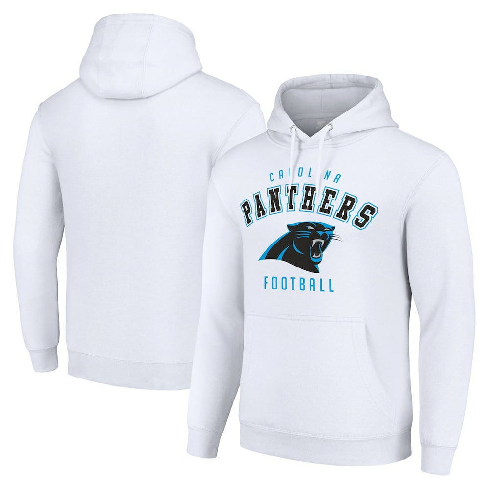 Carolina Panthers Starter Unisex Logo Pullover Hoodie White - NFL