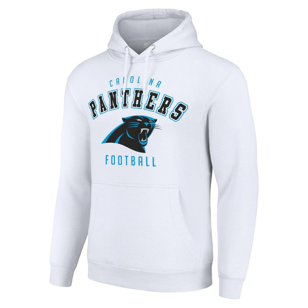 Carolina Panthers Starter Unisex Logo Pullover Hoodie White - NFL