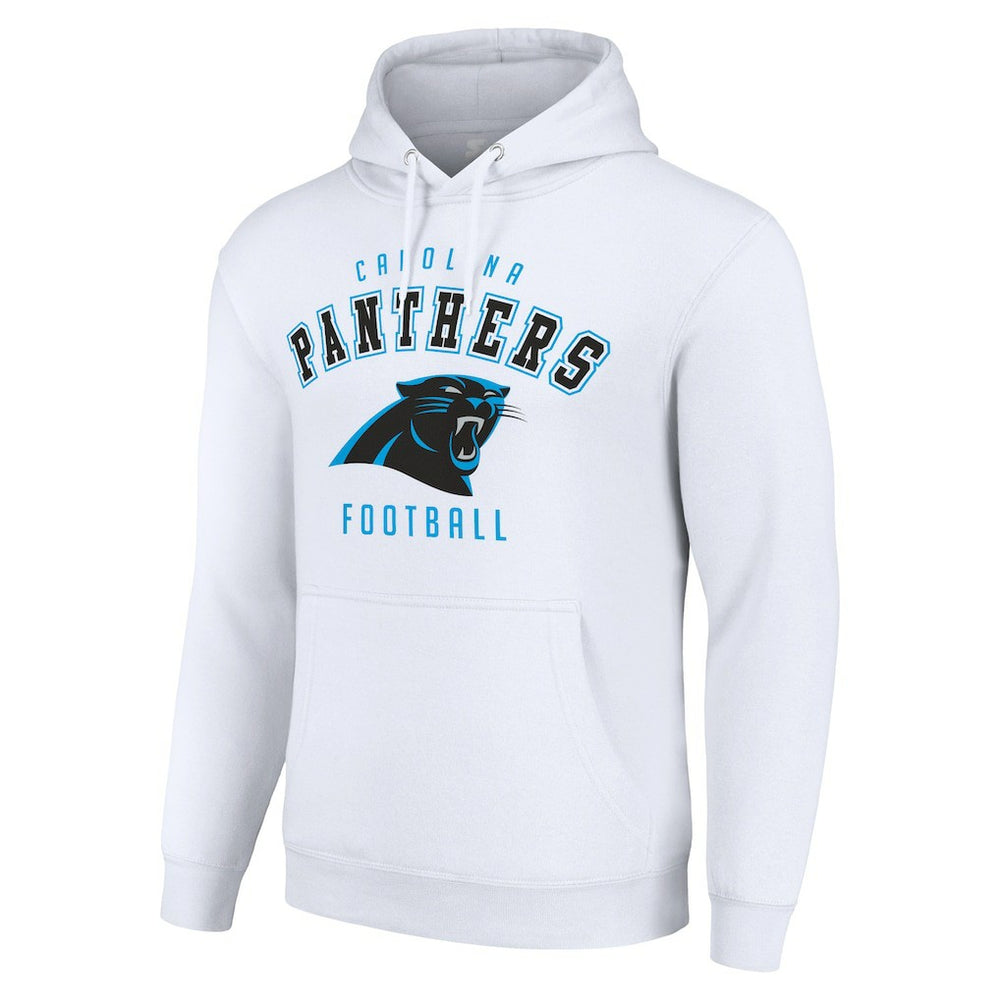 Carolina Panthers Starter Unisex Logo Pullover Hoodie White - NFL