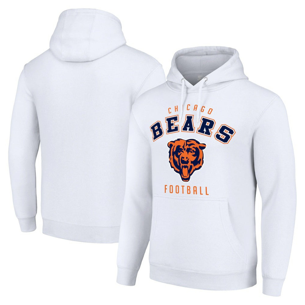 Chicago Bears Starter Unisex Logo Pullover Hoodie White - NFL
