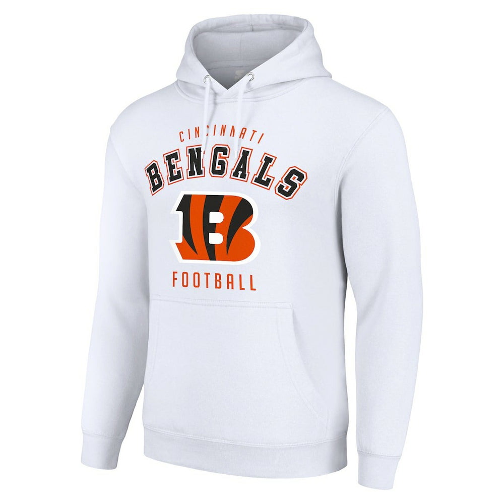 Cincinnati Bengals Starter Unisex Logo Pullover Hoodie White - NFL