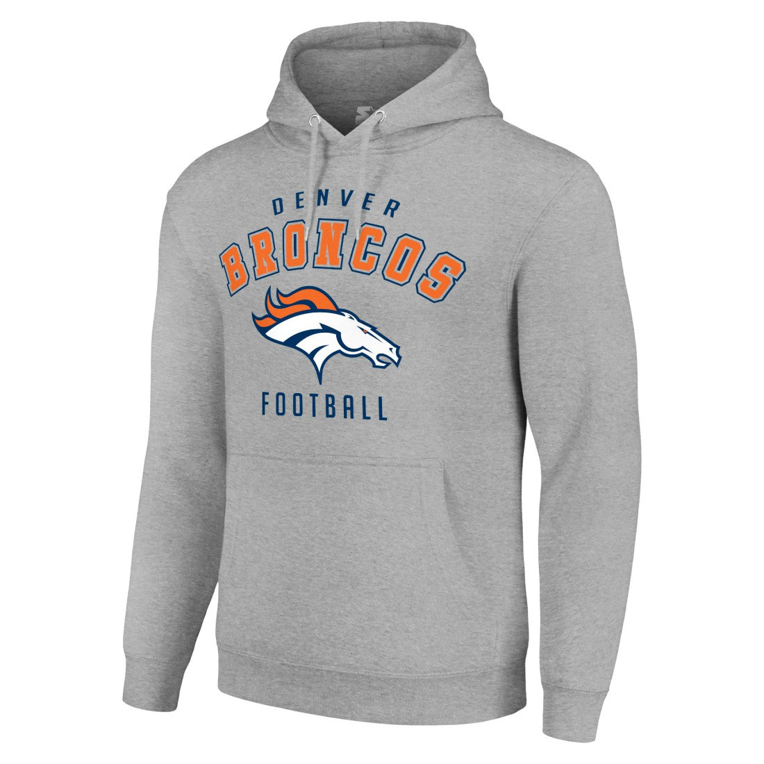 Denver Broncos Starter Unisex Logo Pullover Hoodie Heather Gray - NFL