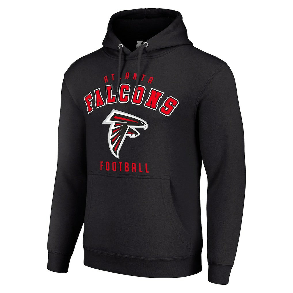 Atlanta Falcons Starter Unisex Logo Pullover Hoodie Black - NFL