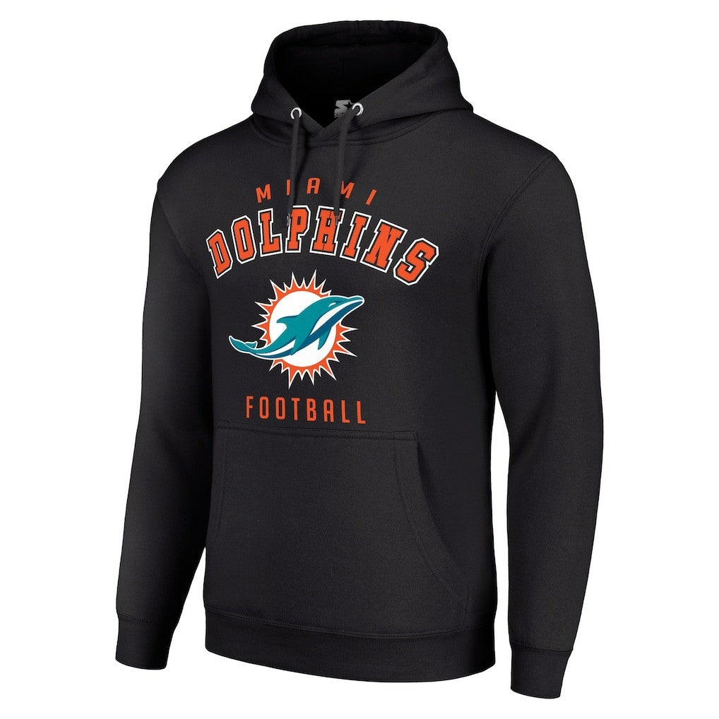 Miami Dolphins Starter Unisex Logo Pullover Hoodie Black - NFL