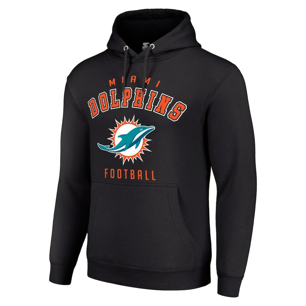Miami Dolphins Starter Unisex Logo Pullover Hoodie Black - NFL