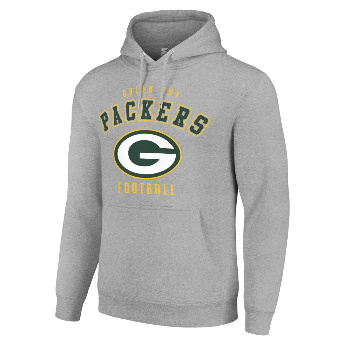 Green Bay Packers Starter Unisex Logo Pullover Hoodie Heather Gray - NFL