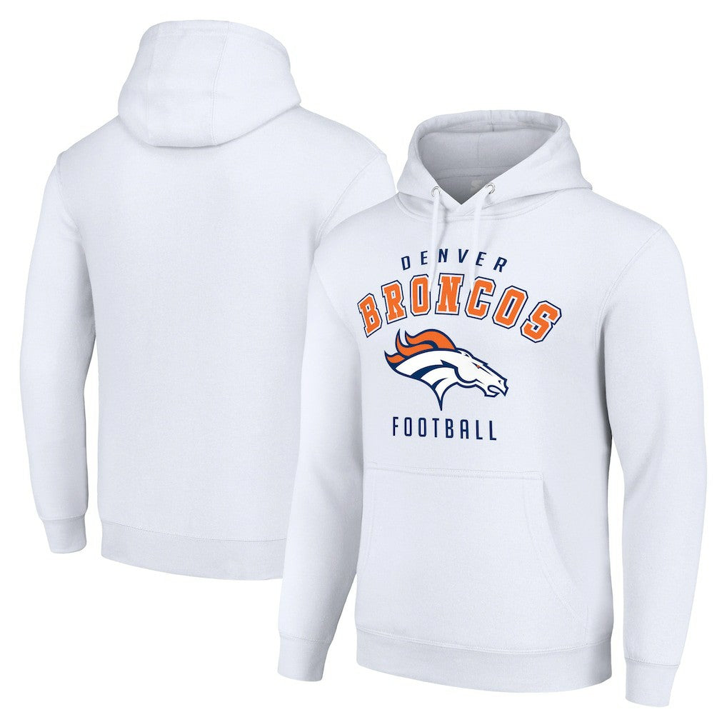 Denver Broncos Starter Unisex Logo Pullover Hoodie White - NFL